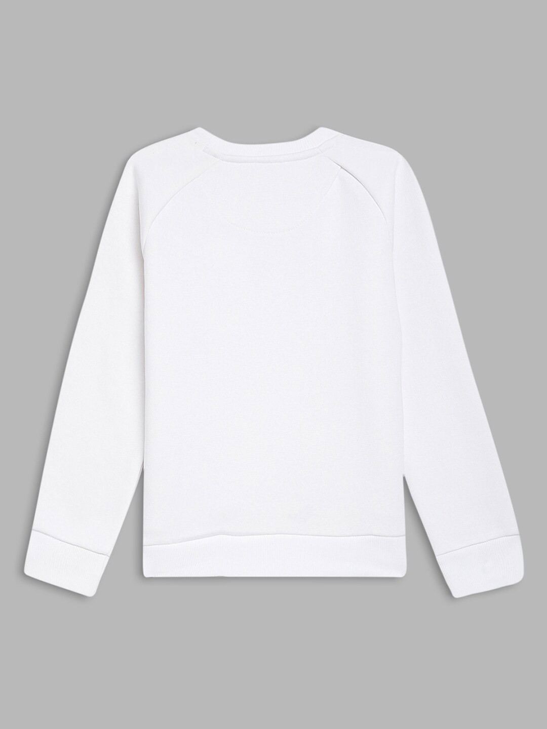 Blue Giraffe Boys White Sweatshirt