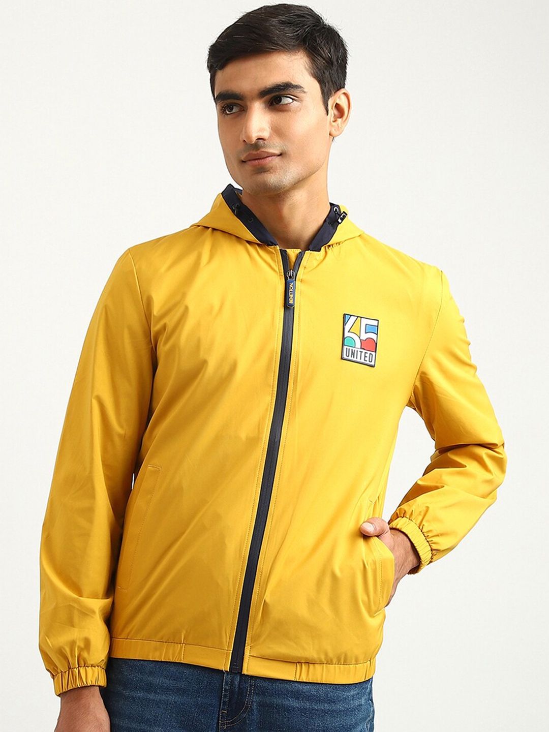 Benetton yellow deals jacket