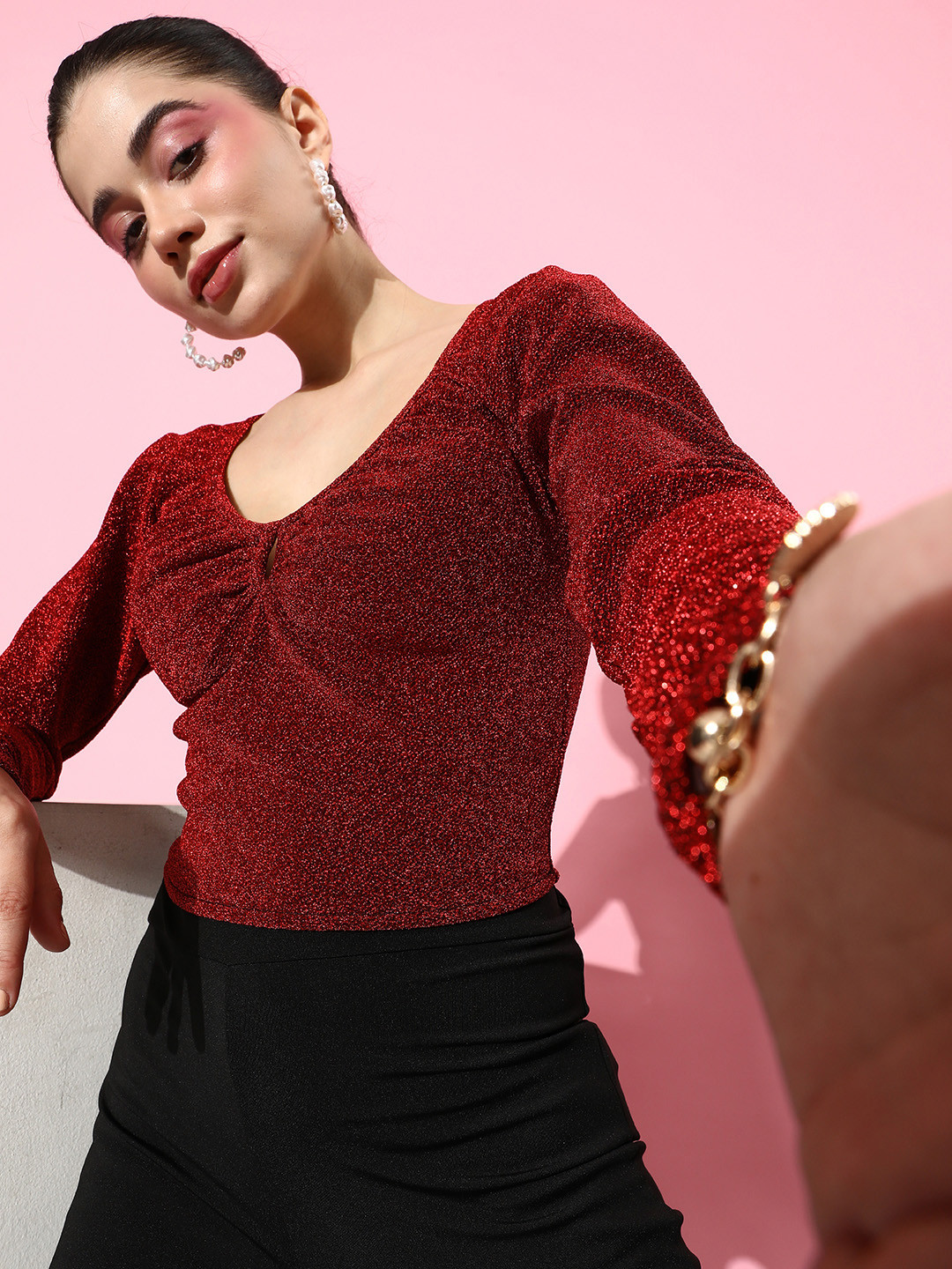 DressBerry V-Neck Crop Top