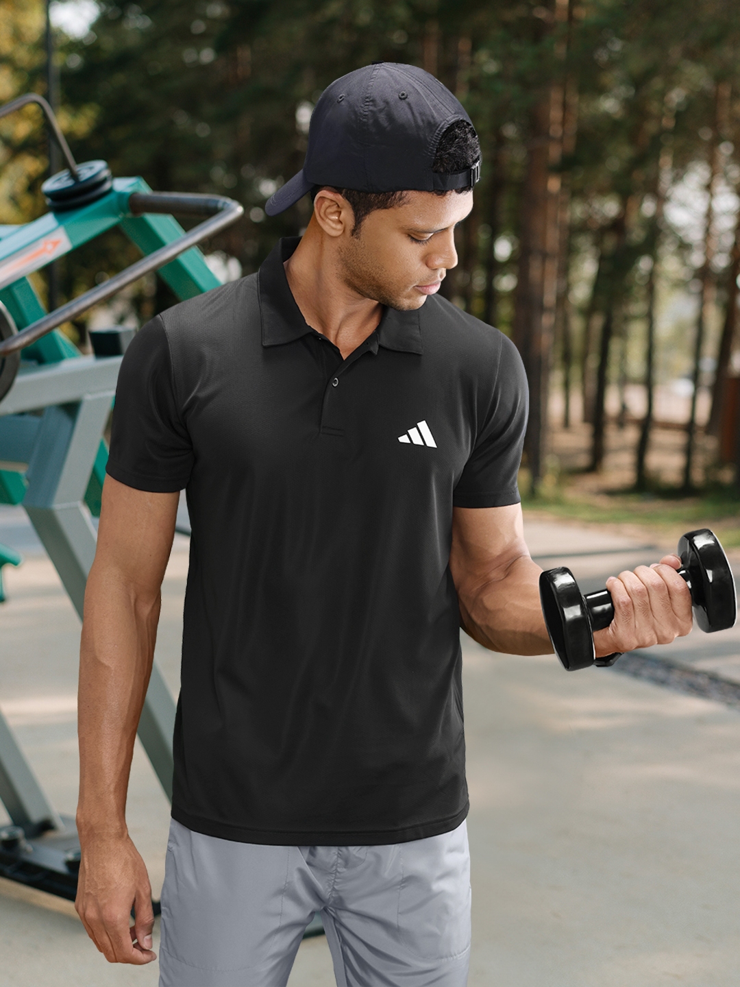 Buy ADIDAS Men Printed Polo Collar Training Essential T shirt Tshirts for Men 20468334 Myntra