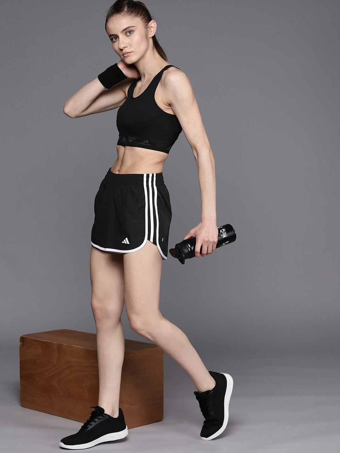 ADIDAS Women 3-Stripes Marathon 20 Running Shorts
