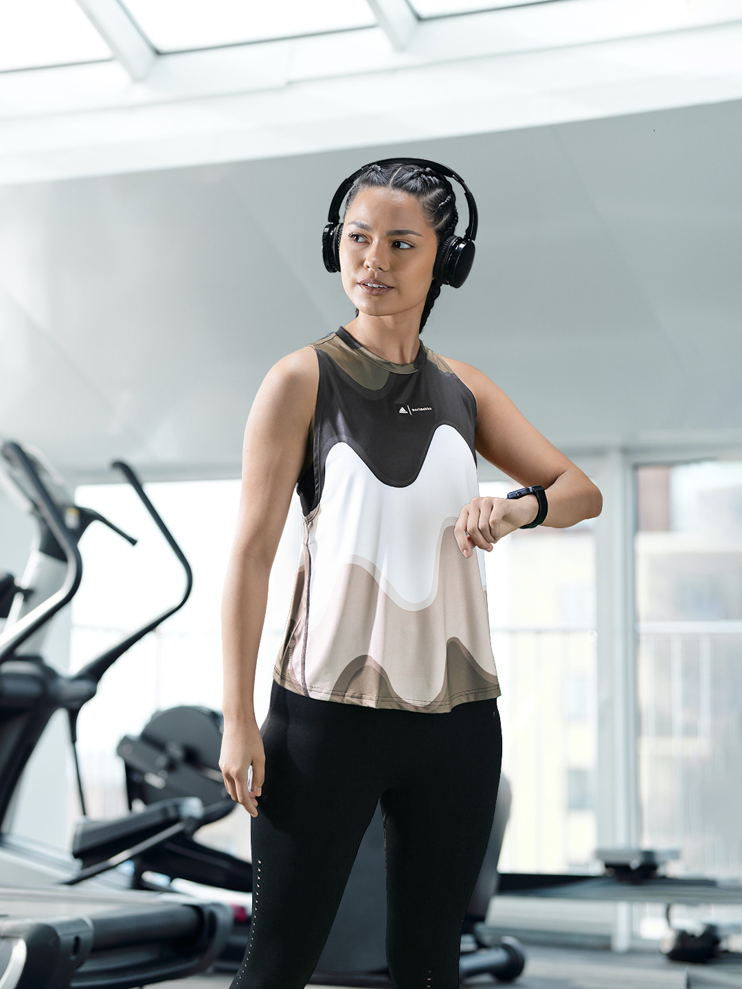 ADIDAS Colourblocked Running Tank Top