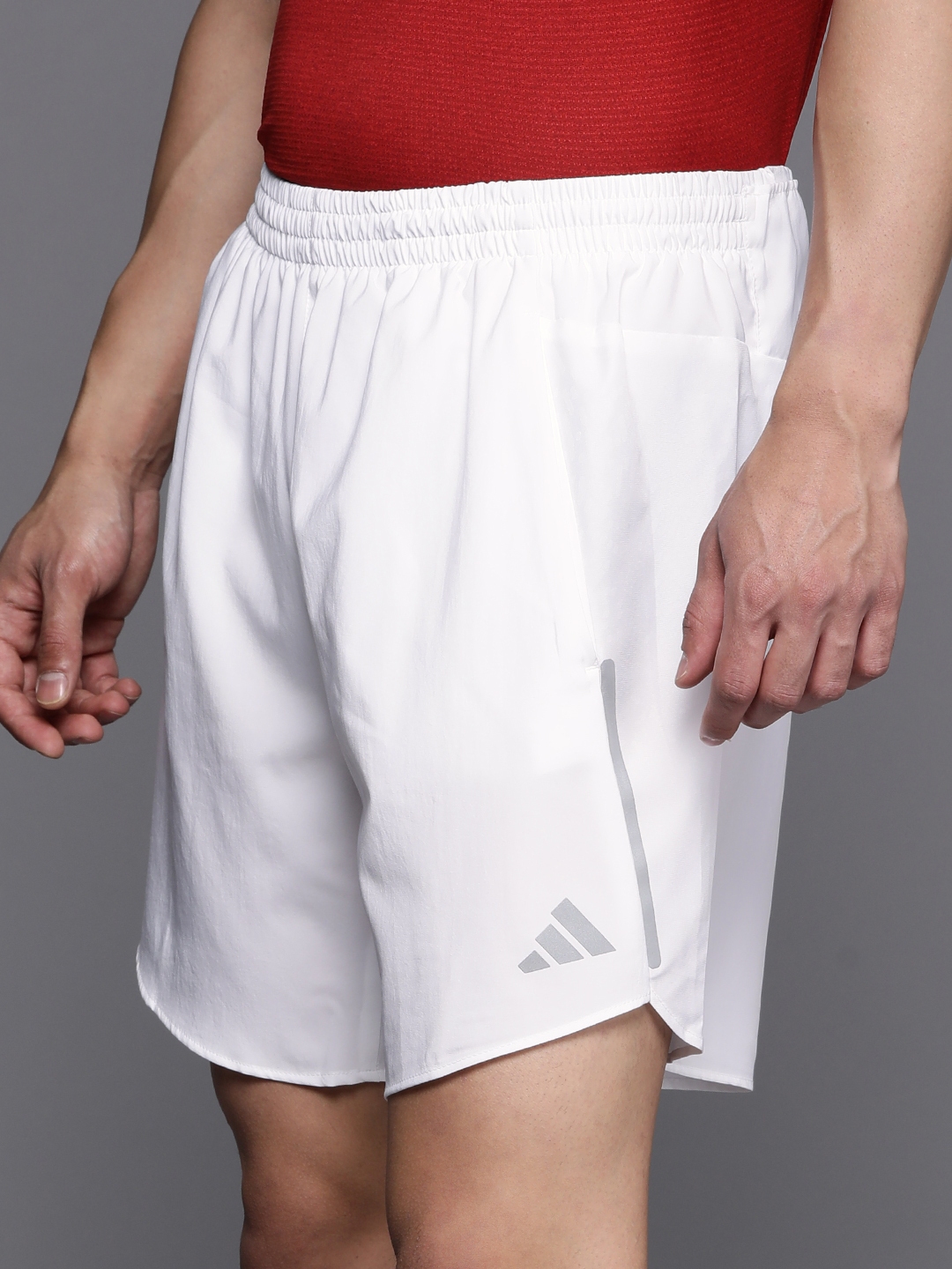 Mens white running shorts on sale
