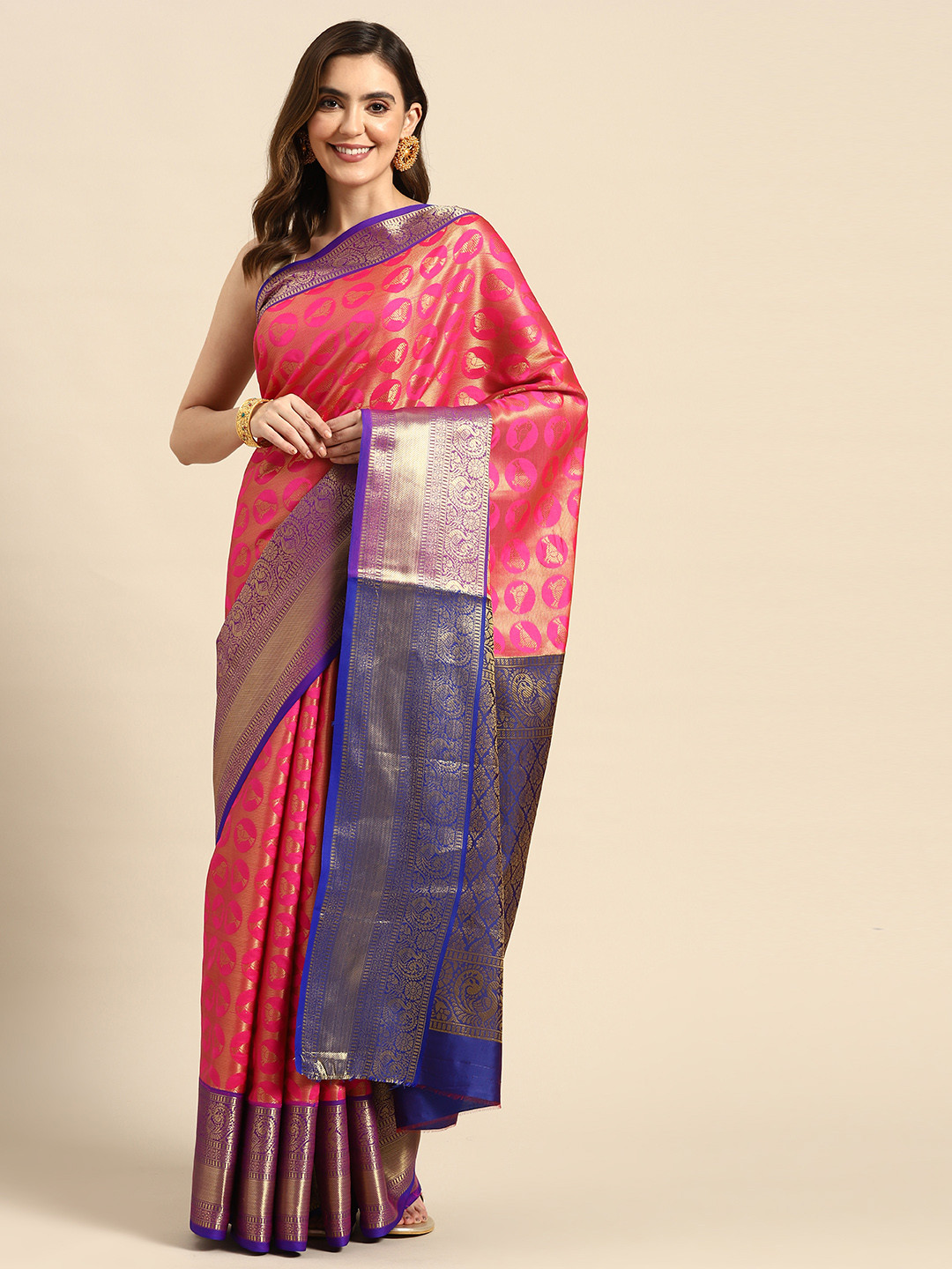 Anaita Woven Design Zari Saree