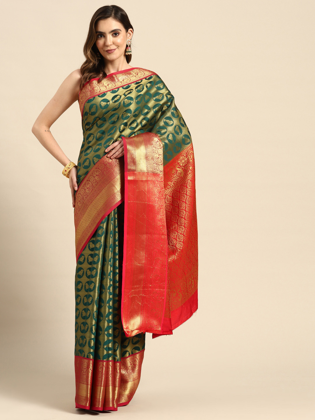 Anaita Woven Design Zari Saree