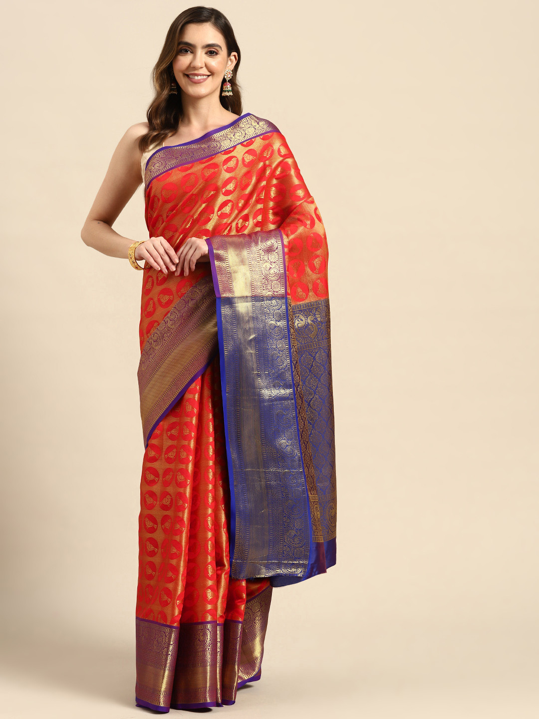 Anaita Woven Design Zari Saree