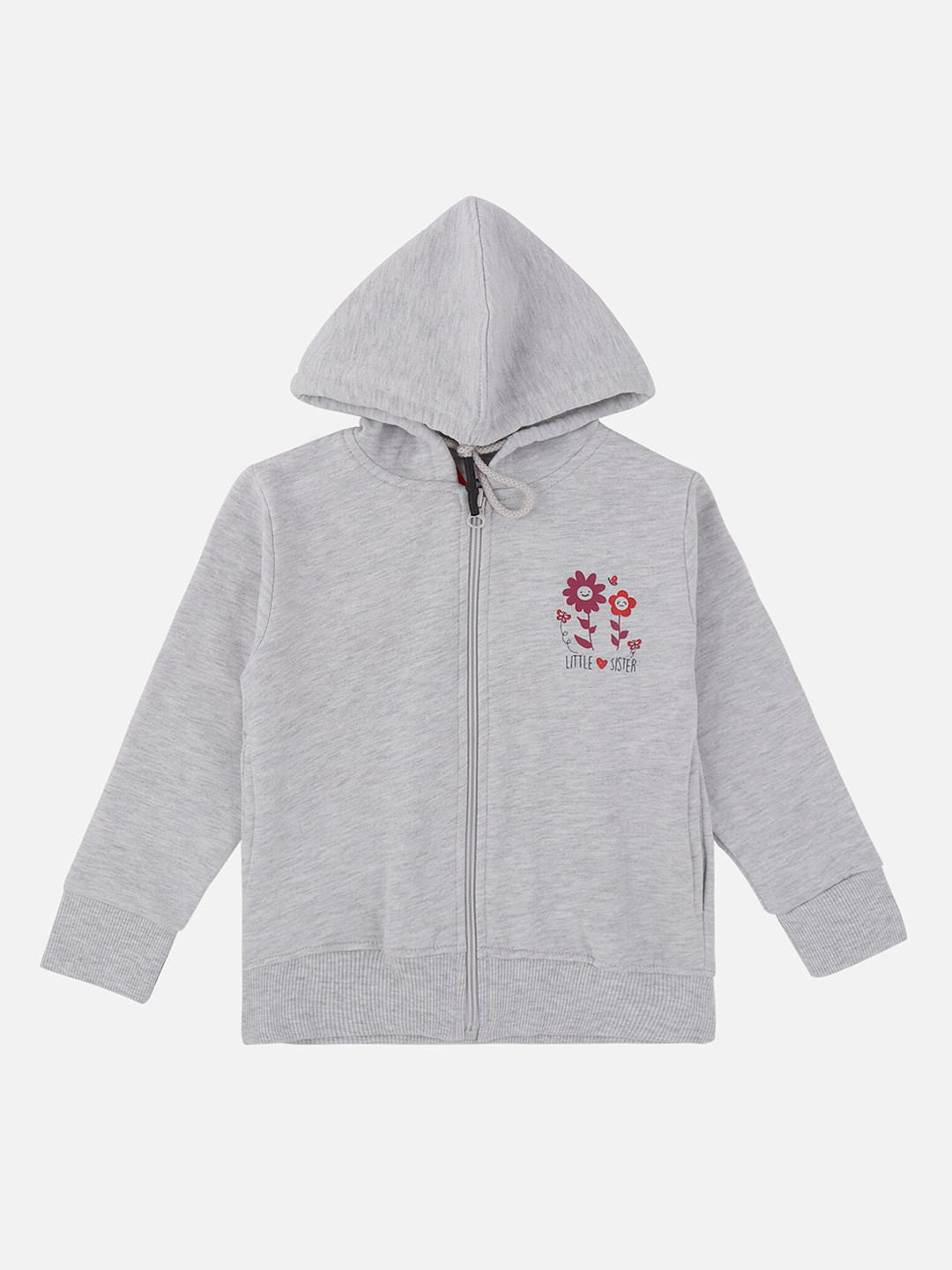 DYCA Boys Grey Open Front Hooded Jacket