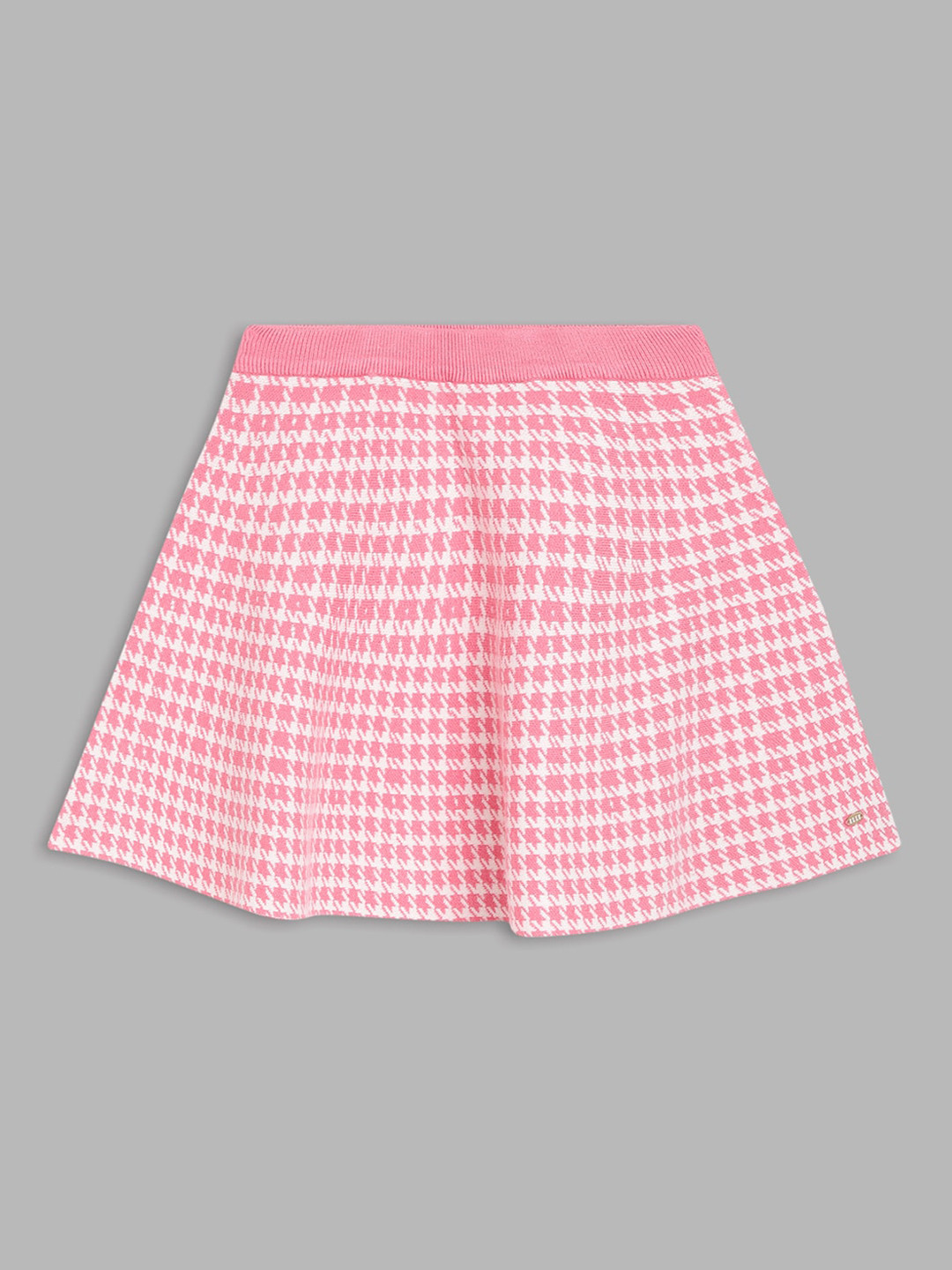 ELLE Girls Pink Printed Mini Skirts