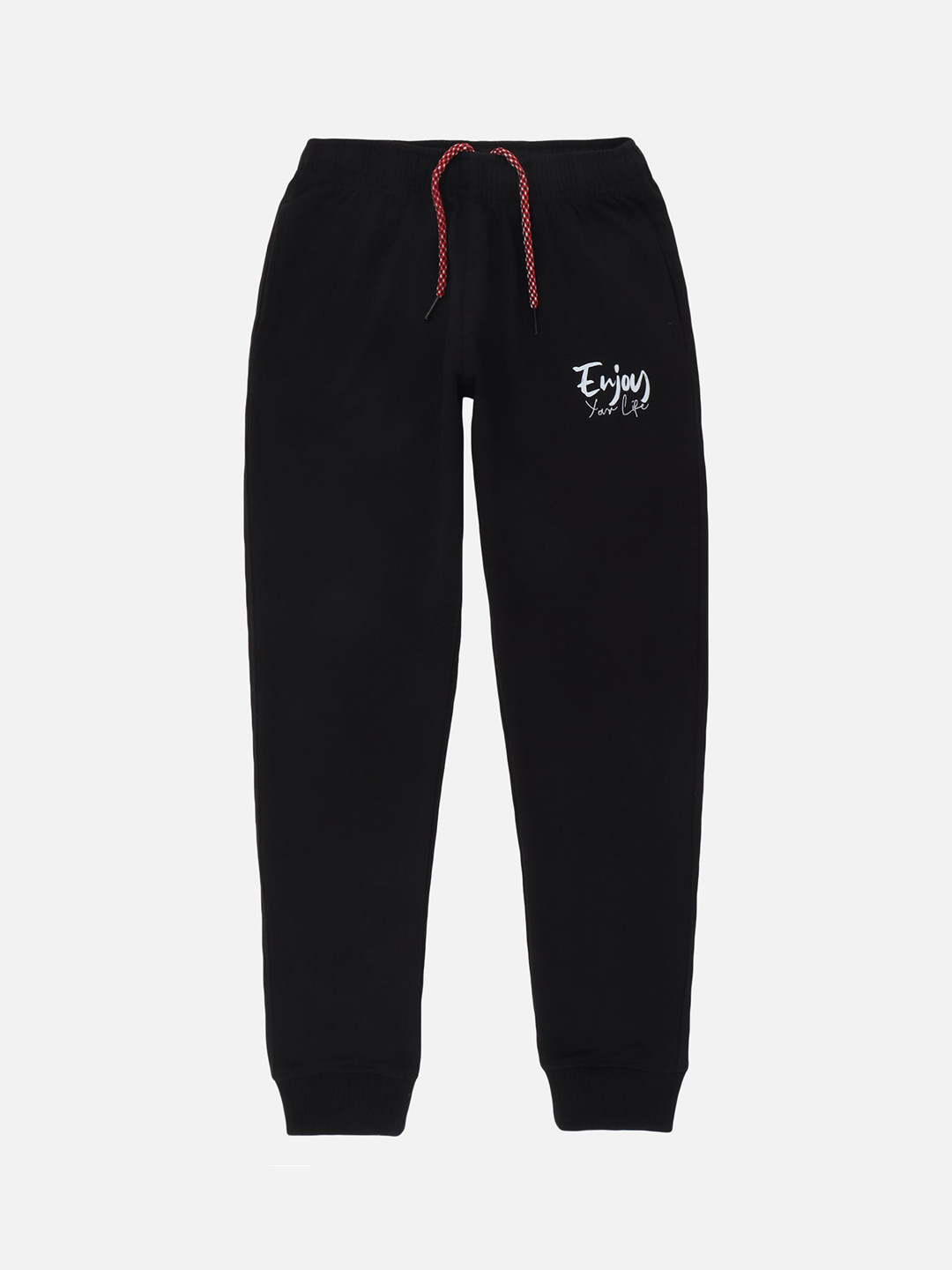 DYCA Boys Black Solid Jogger Cotton Pant