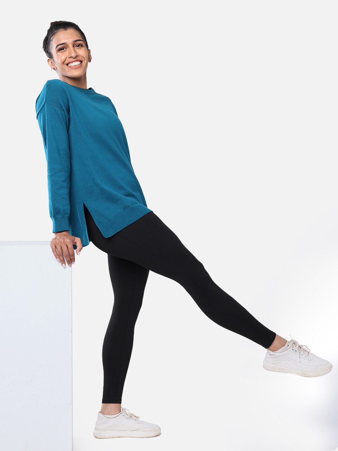 Blissclub Women At Ease Cotton Knit Full Sleeve Top