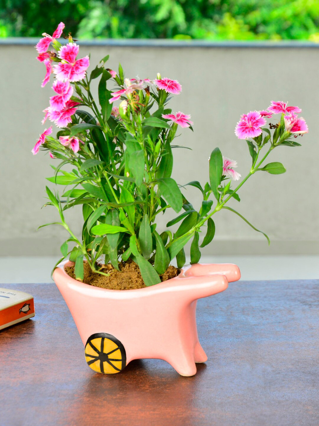 StyleMyWay Pink Handpainted Ceramic Planter Pot