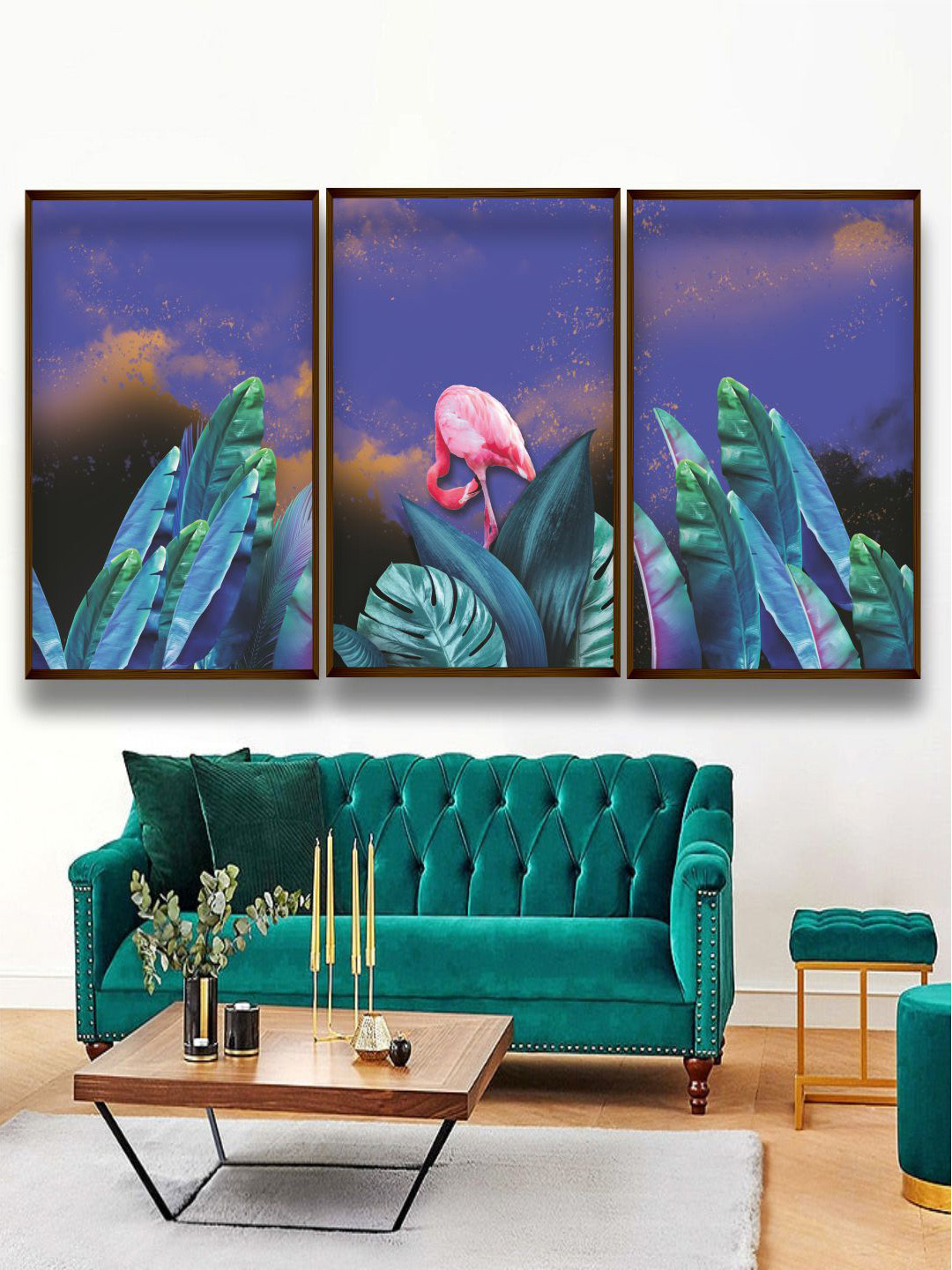 The Art House Canvas 3 Pcs Wall Living Room Rectangle Paintings Wall Art -59.84 x 29.92In