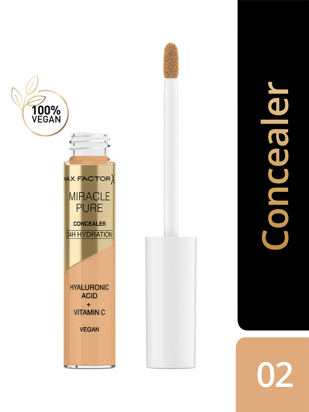 Max Factor Hydrating Miracle Pure Concealer with Hyaluronic Acid 7.8 ml -Shade 02