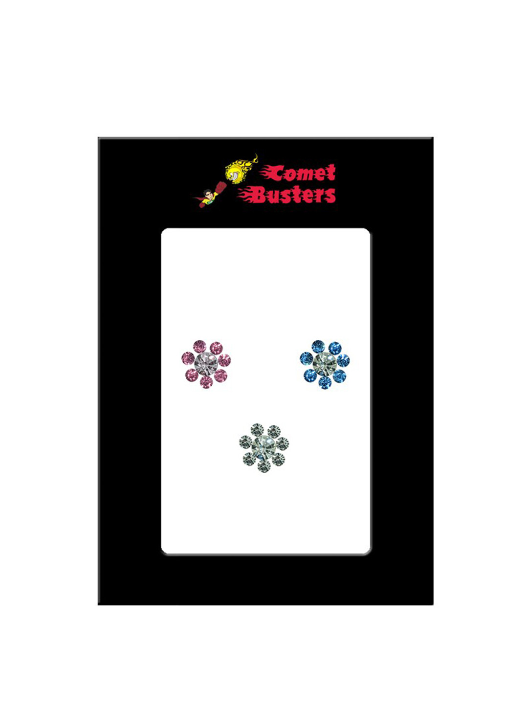 Comet Busters Woman Multicolour Fake Nose Stick On Nose Stickers