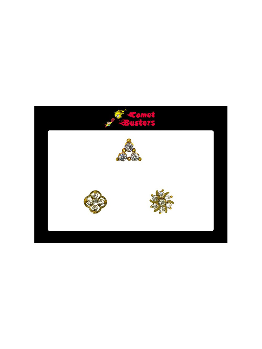 Comet Busters Woman Gold Fake Nose Stick Ons Nose Stickers