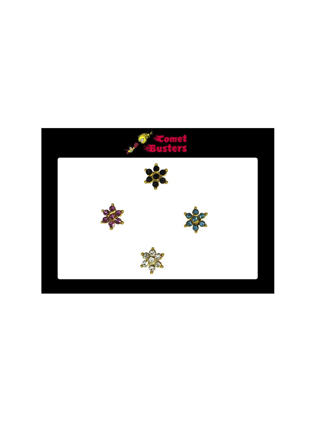 Comet Busters Woman Multicolour Fake Nose Stick On Nose Stickers