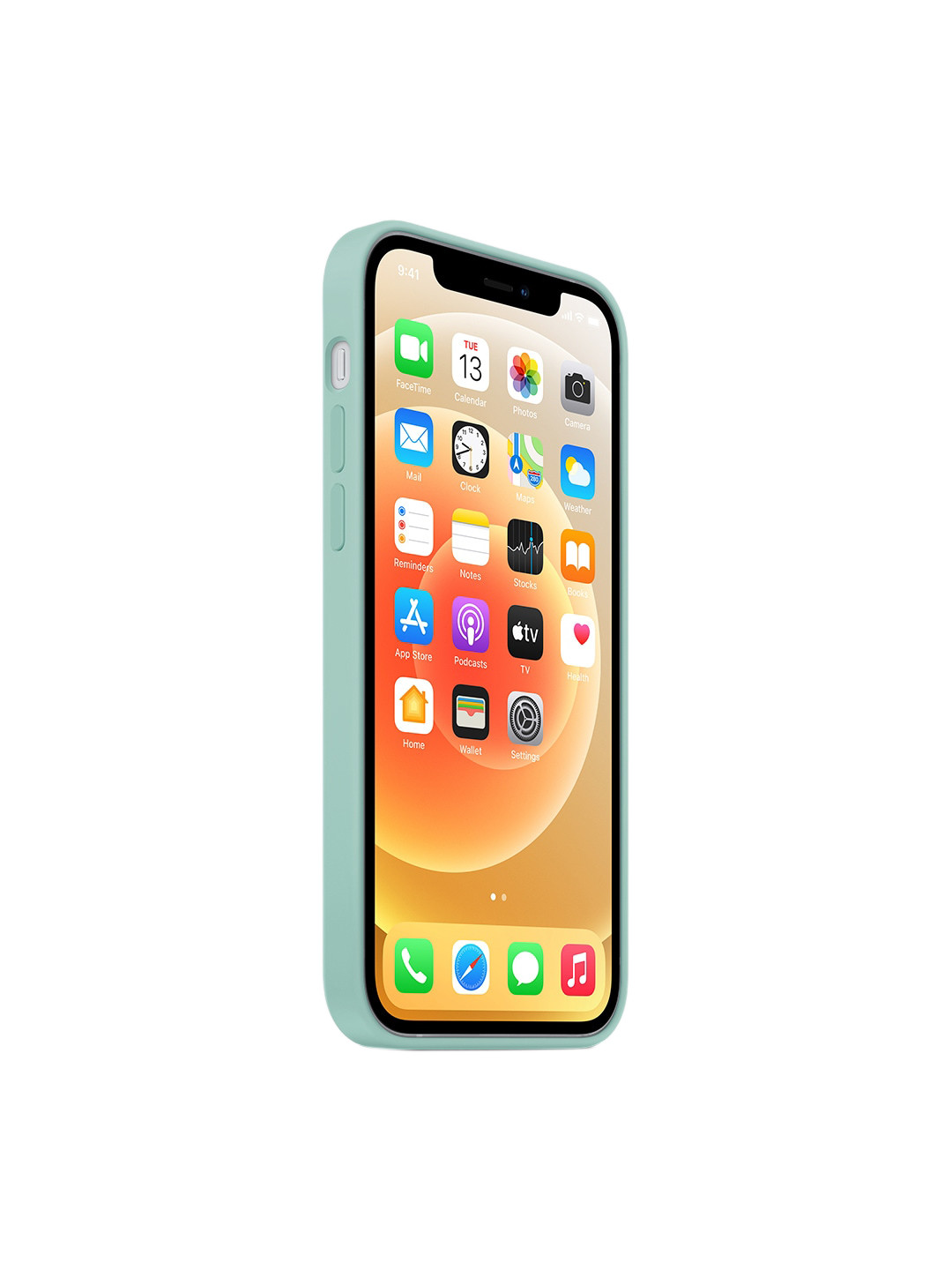 TREEMODA Green Solid Silicone Apple iphone 14 Pro Max Phone Back Case