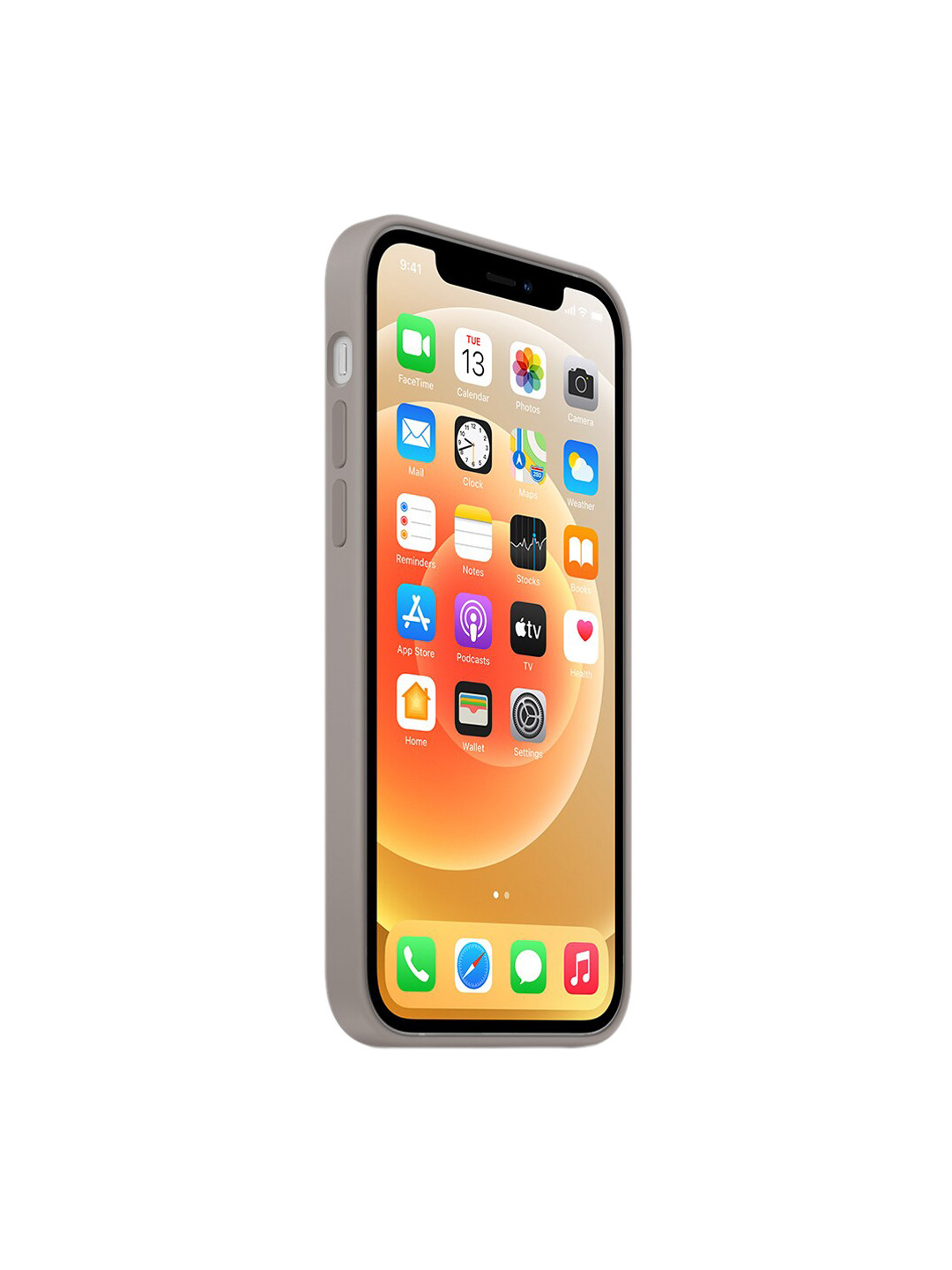 TREEMODA Grey Solid Silicone Apple iPhone 14 Pro Max Back Case