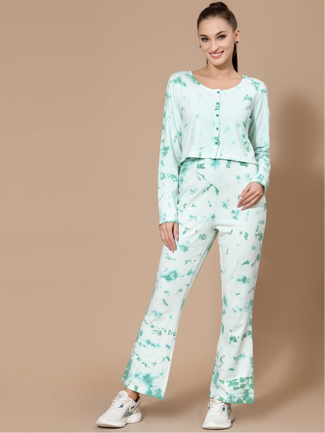 Strong And Brave Odour Free Dyed T-shirt With Trouser Co-ord Set