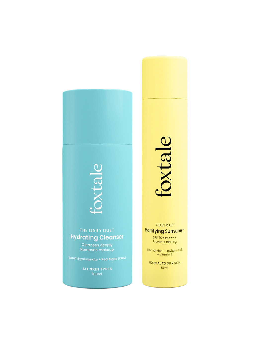FoxTale Cleanser Face Wash & Matte Finish Sunscreen- 150ML Glad To Matte You Combo