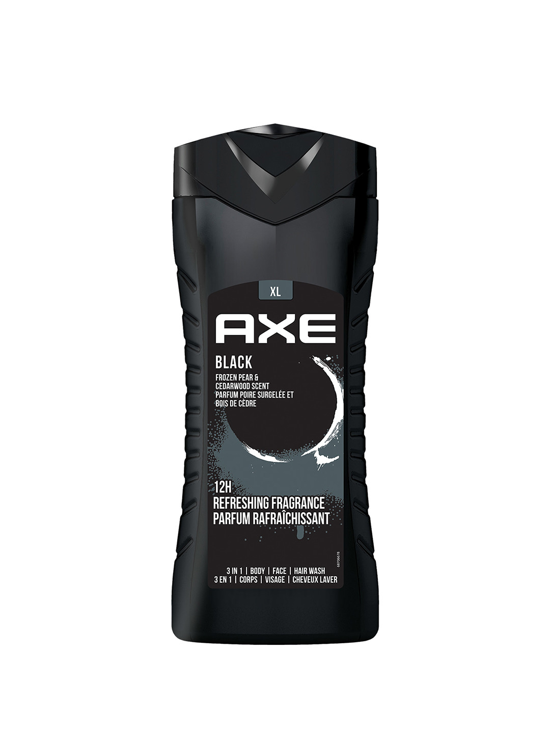 AXE Men Black 3-In-1 Face, Hair & Body Wash with Long-Lasting Fragrance - 400ml