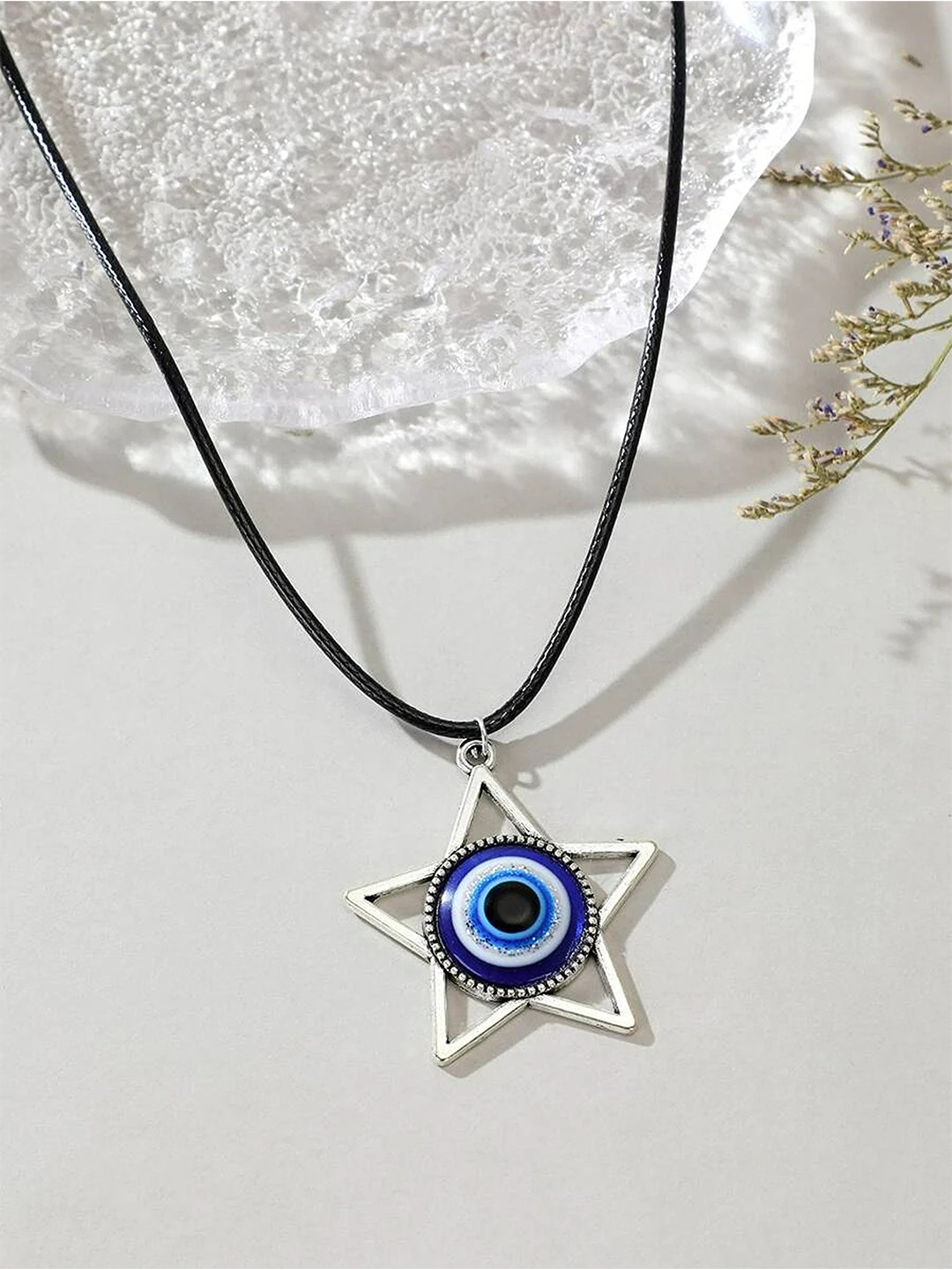 EL REGALO Unisex Silver-Toned & Black Chain
