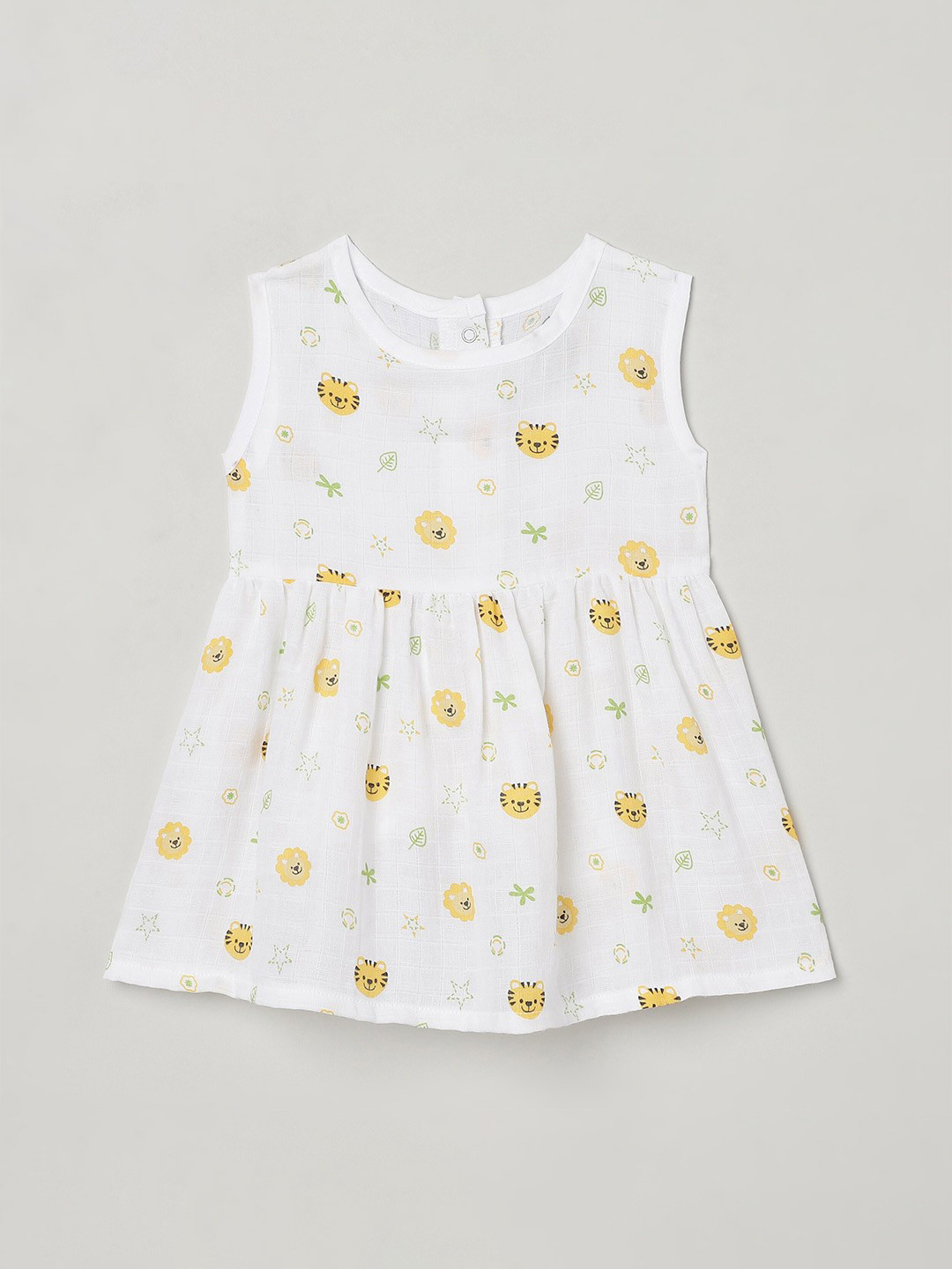 The Boo Boo Club White Sustainable Organic Cotton A-Line Dress