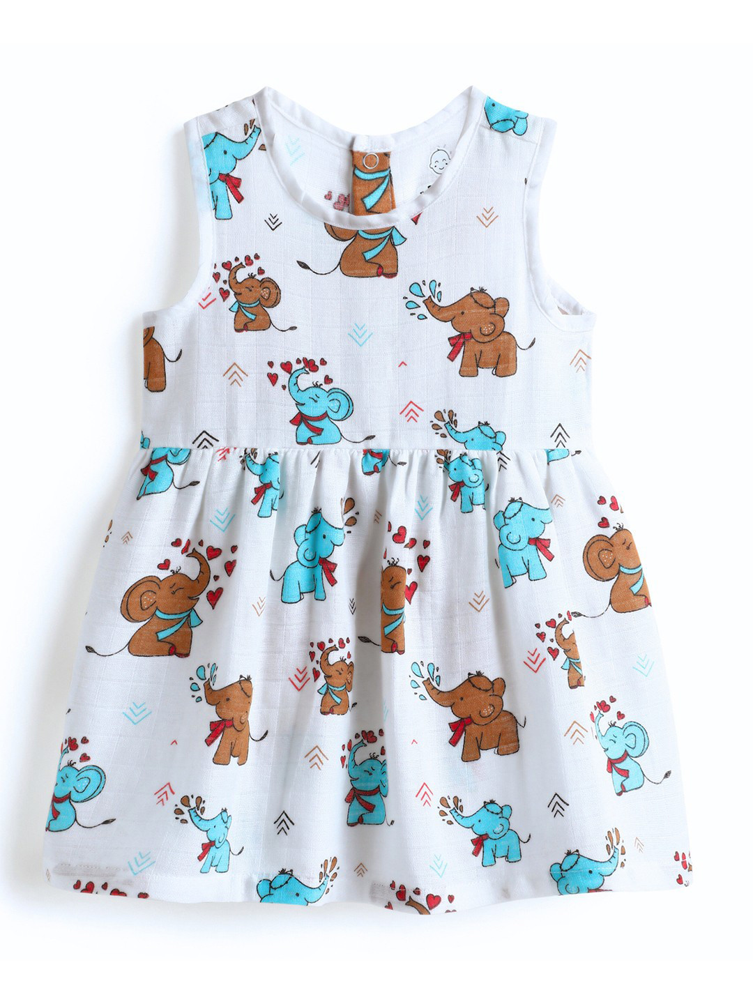 The Boo Boo Club White Sustainable Organic Cotton A-Line Dress