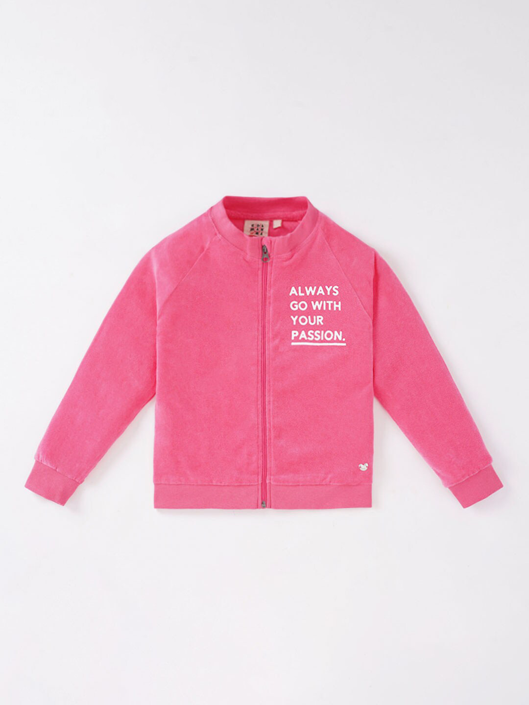 Ed-a-Mamma Girls Pink Tailored Jacket with Patchwork