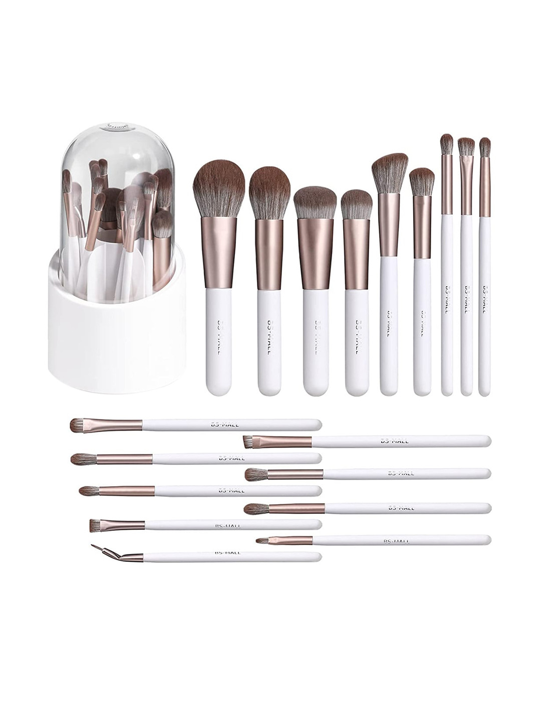 BS-MALL Set Of 18 Premium Synthetic Powder Foundation Blush Contour Lip Brushes