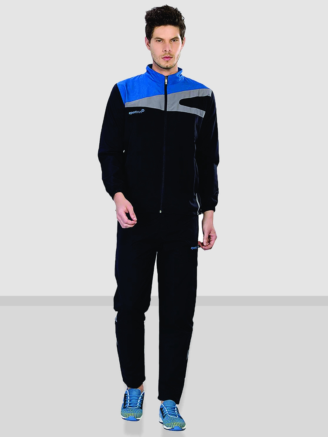 Sport sun navy polyester tracksuit on sale