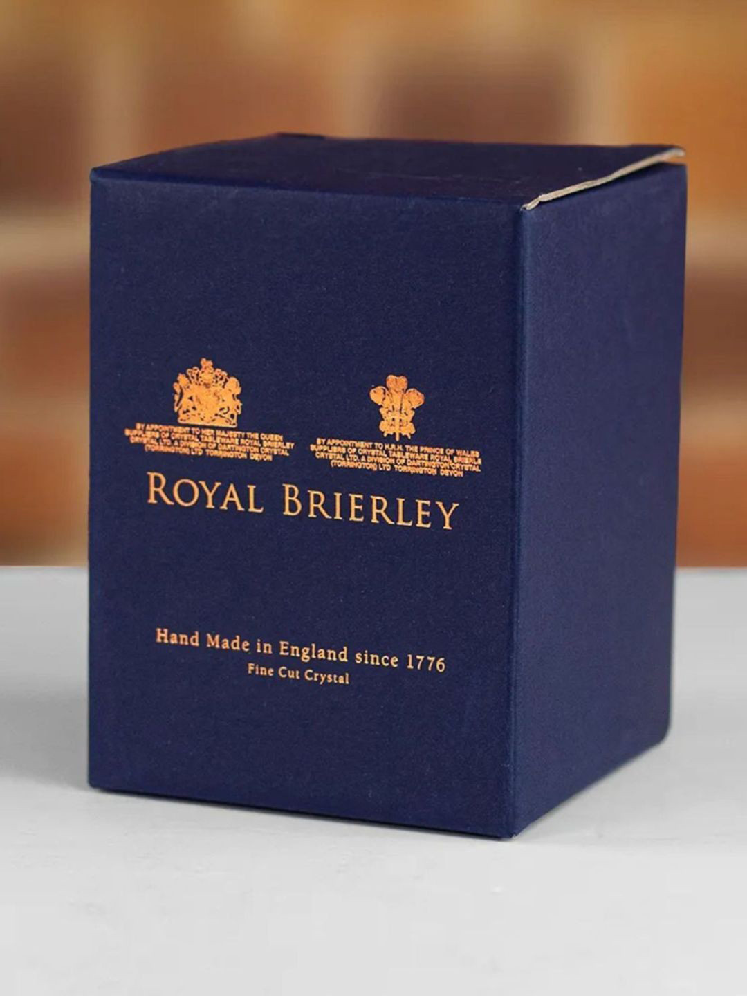 Royal Brierley Transparent Unisex Blue Glass Bar and Drinkware