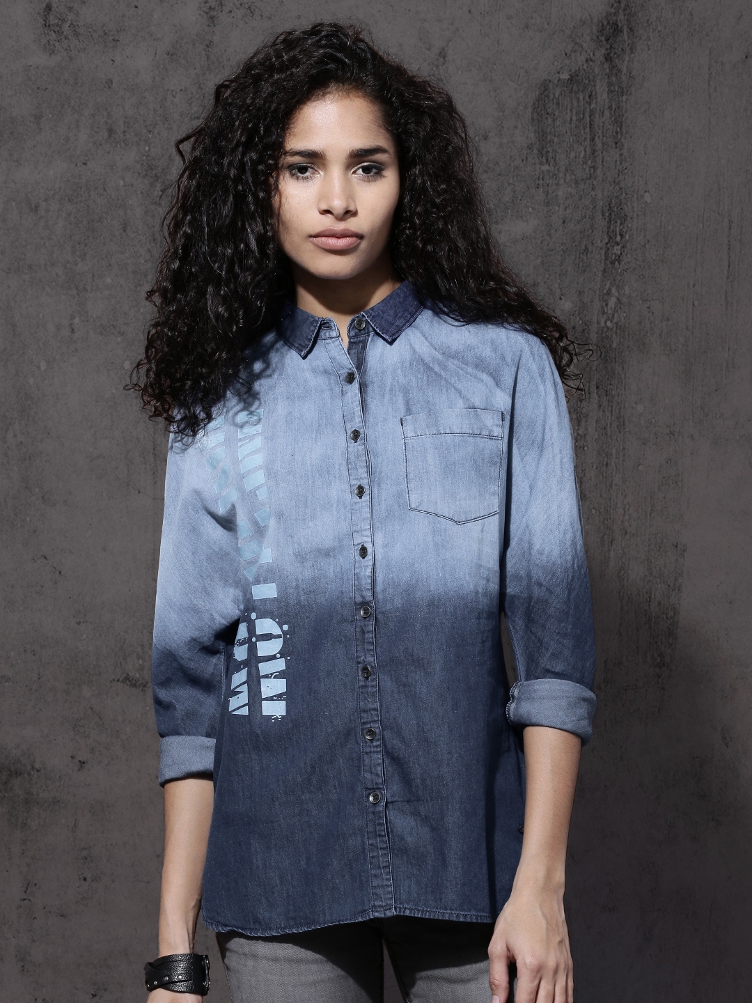 faded denim shirt womens