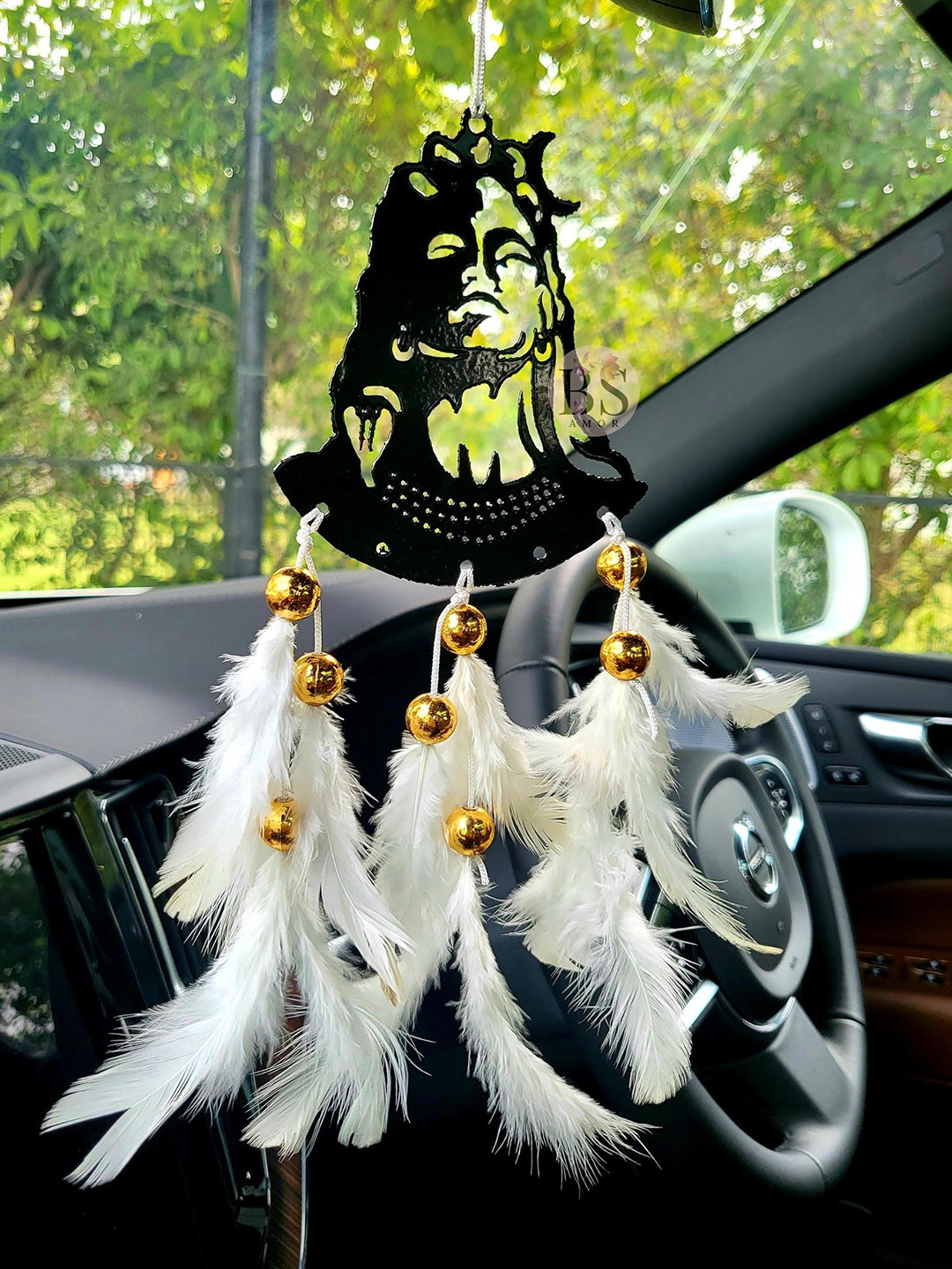 BS AMOR  White Handmade Dream Catcher Windchimes