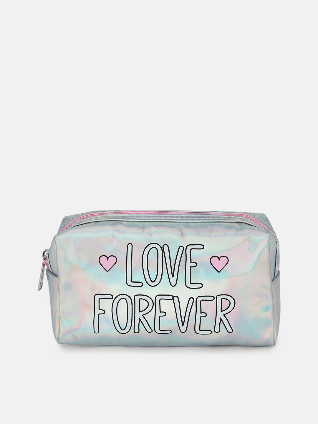 Forever Glam by Pantaloons Women Silver-Colored Printed Waist Pouch