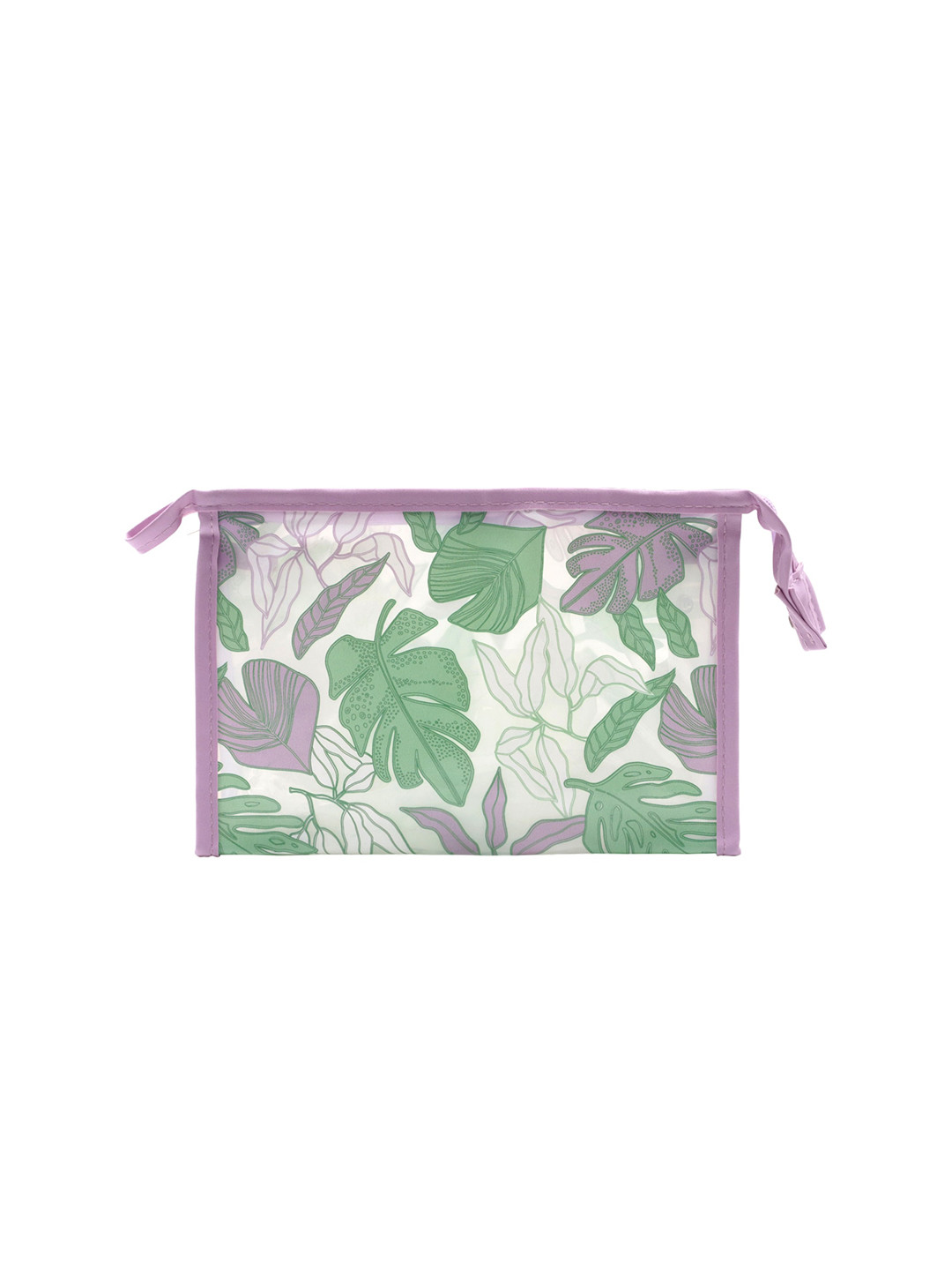 NFI essentials Women Transparent & Purple Printed Travel Pouch
