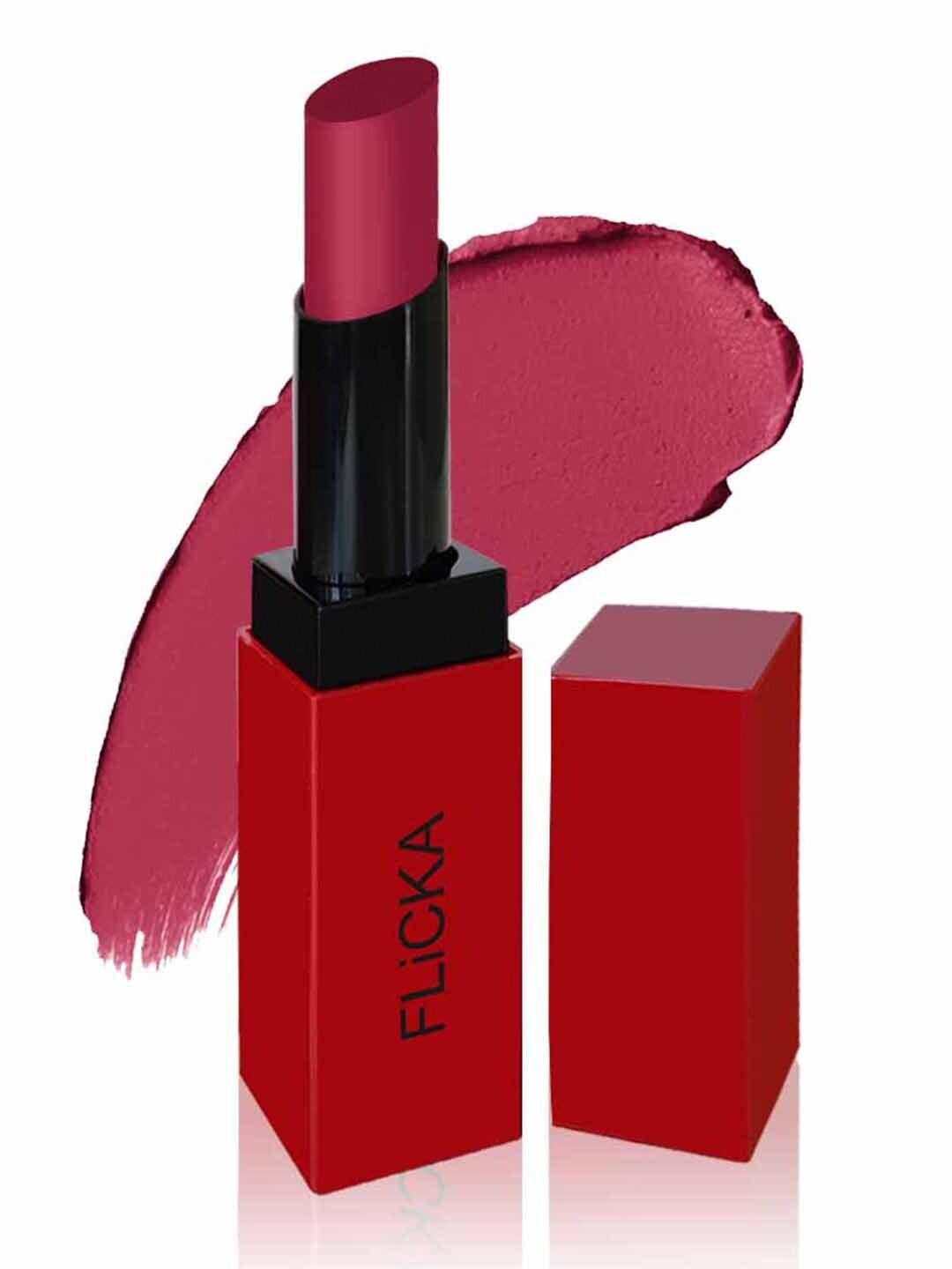 FLiCKA Lip Alert Matte Lipstick with Shea Butter & Almond Oil 3.8g - Worried 04