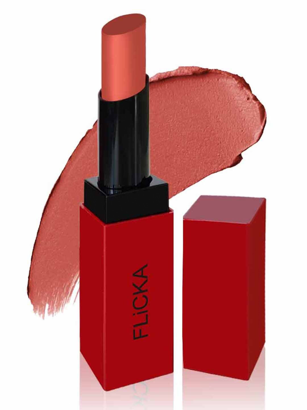 FLiCKA Lip Alert Matte Lipstick with Almond Oil 3.8 g - Touch 08