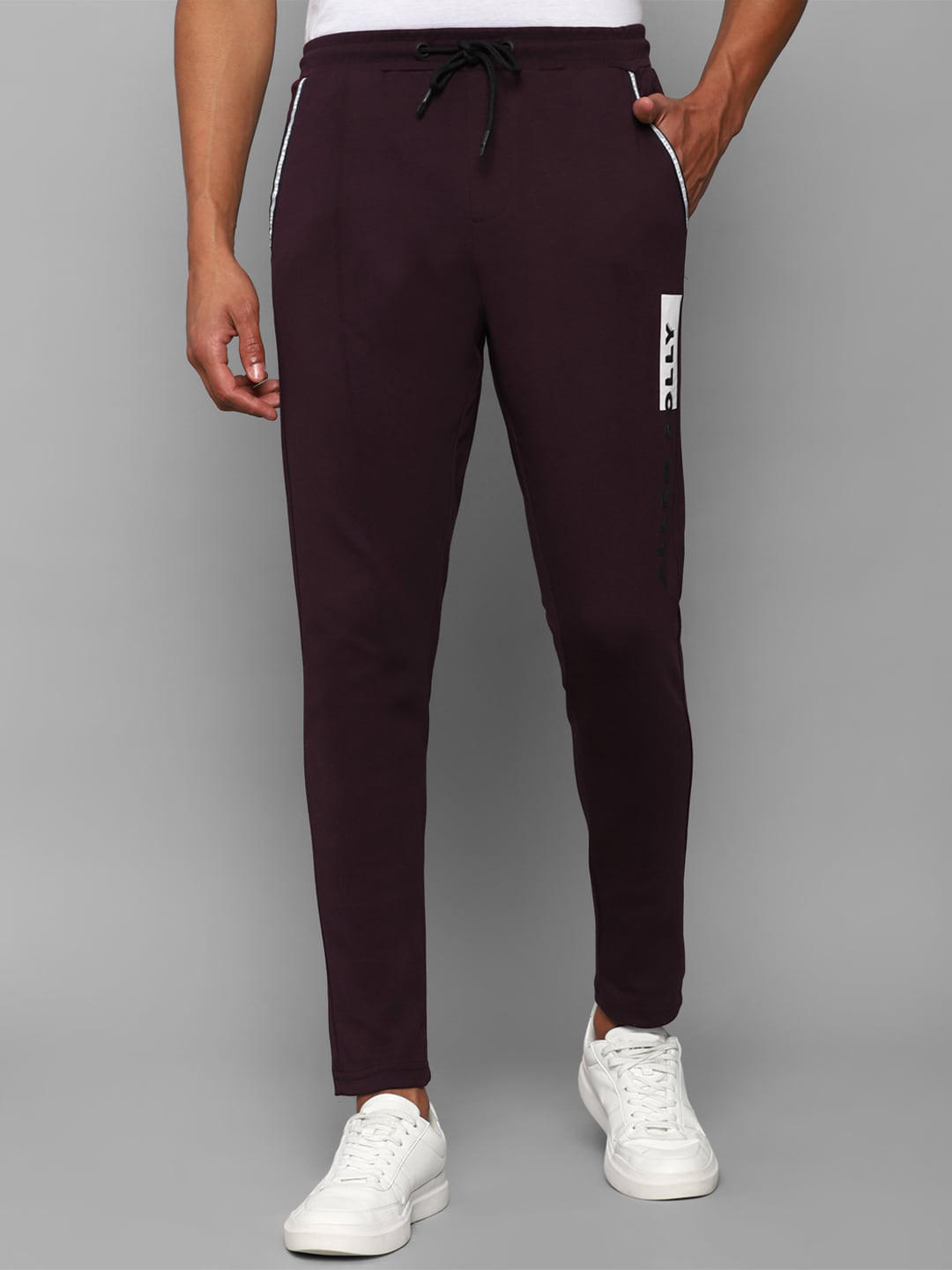 Allen Solly Tribe Men Purple Cotton Joggers