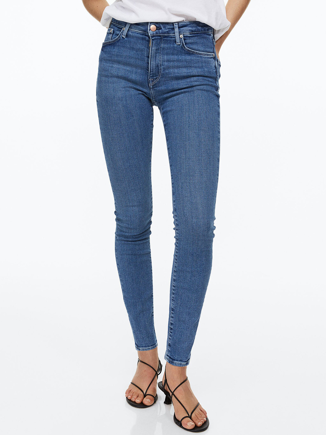 H&M Women Solid Shaping Skinny Regular Jeans