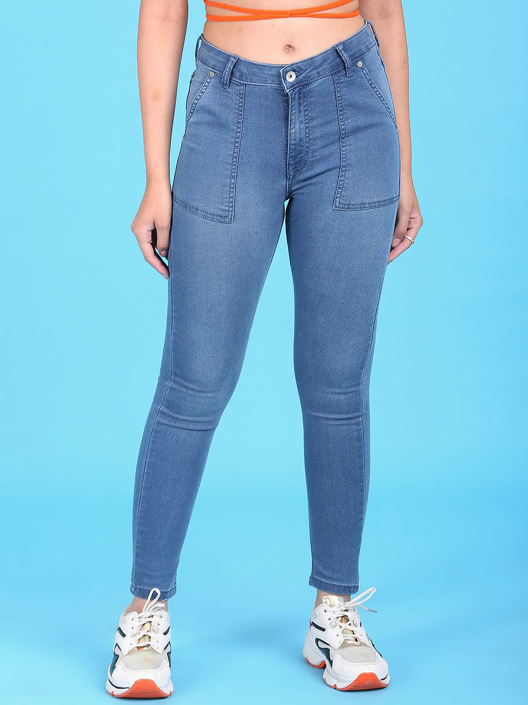 Flying Machine Women Blue Super Light Fade Skinny Fit Jeans