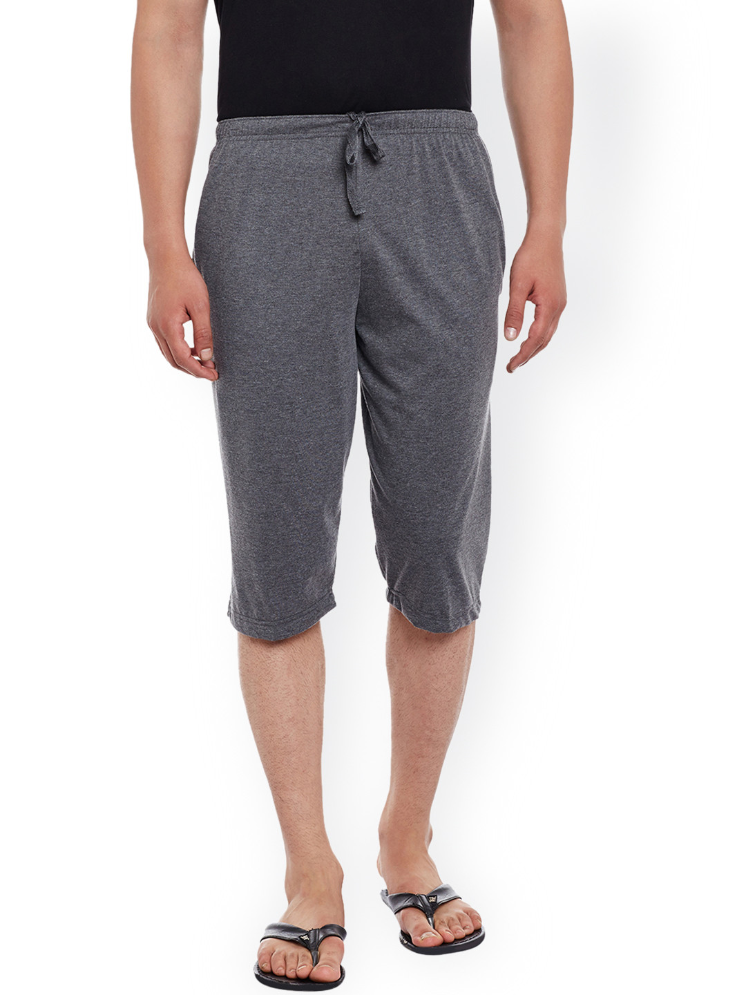 MACK JONNEY Charcoal Grey Lounge Shorts D13