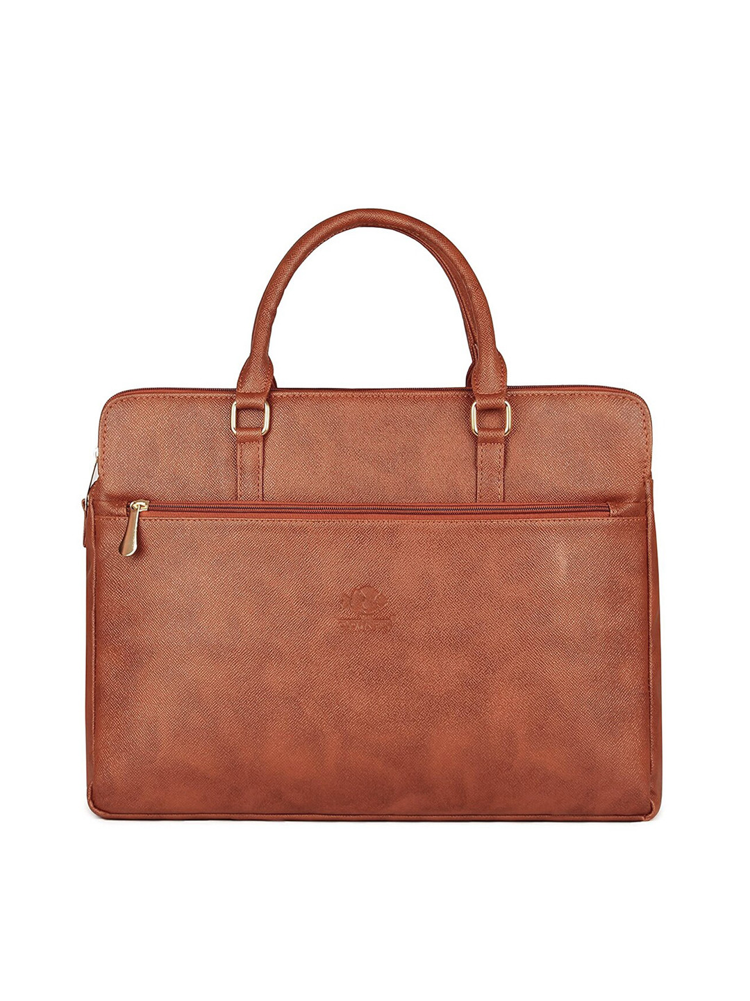 THE CLOWNFISH Women Coffee Brown Structured Handheld Bag