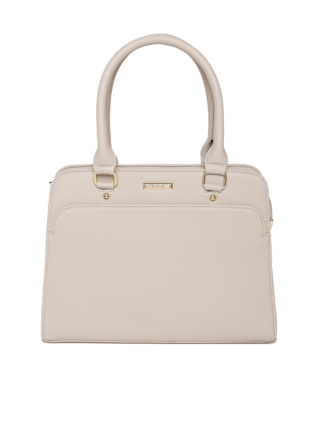 Buy David Jones Beige Solid Handheld Bag - Handbags for Women