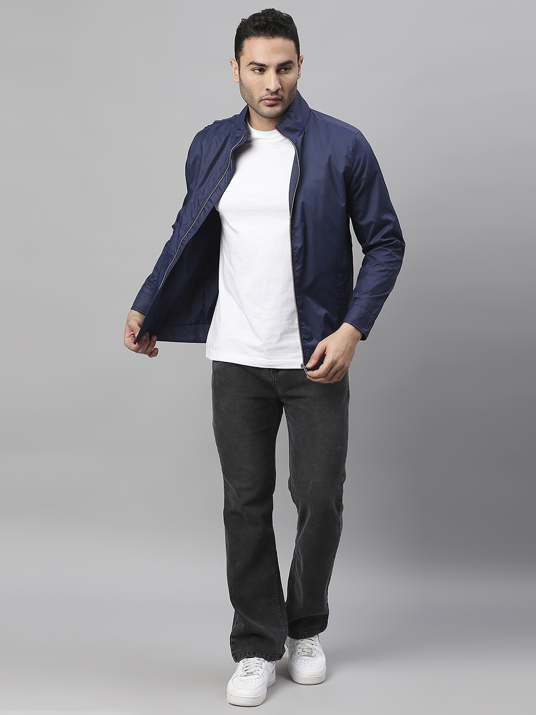 Mens on sale longline bomber