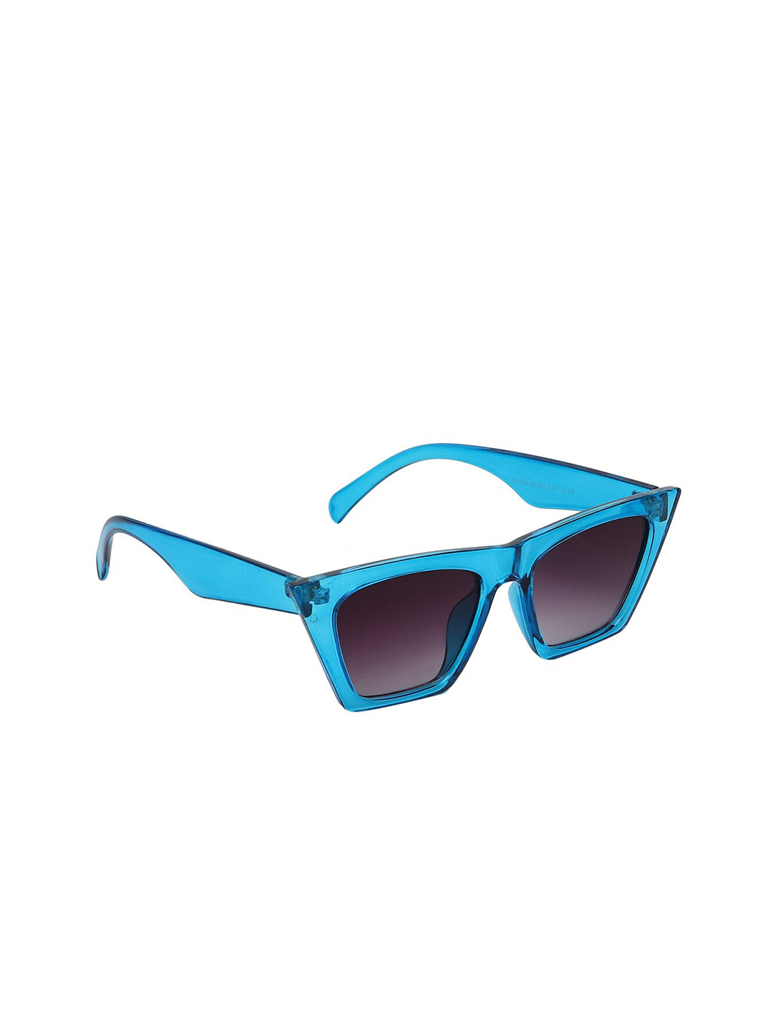 GARTH Unisex Black Lens & Blue Rectangle Sunglasses with UV Protected CANDY_BS_BLU_GRT