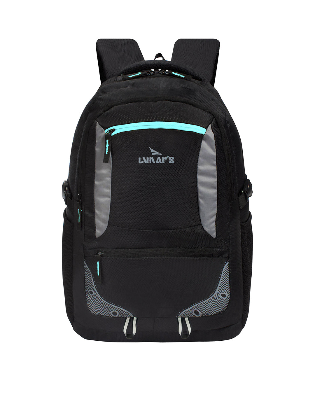 LUNAR'S Unisex Black & Blue Backpack