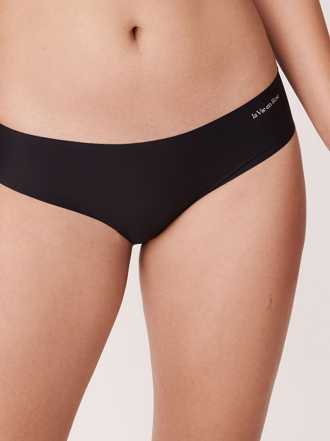 La Vie en Rose Women Black Solid Bikini Brief