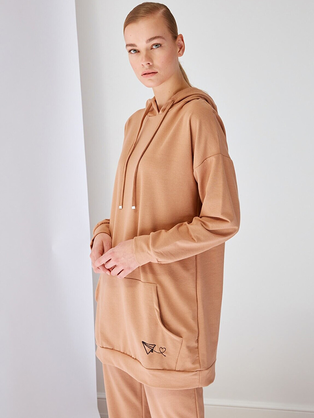 Trendyol Women Beige Solid Tracksuits