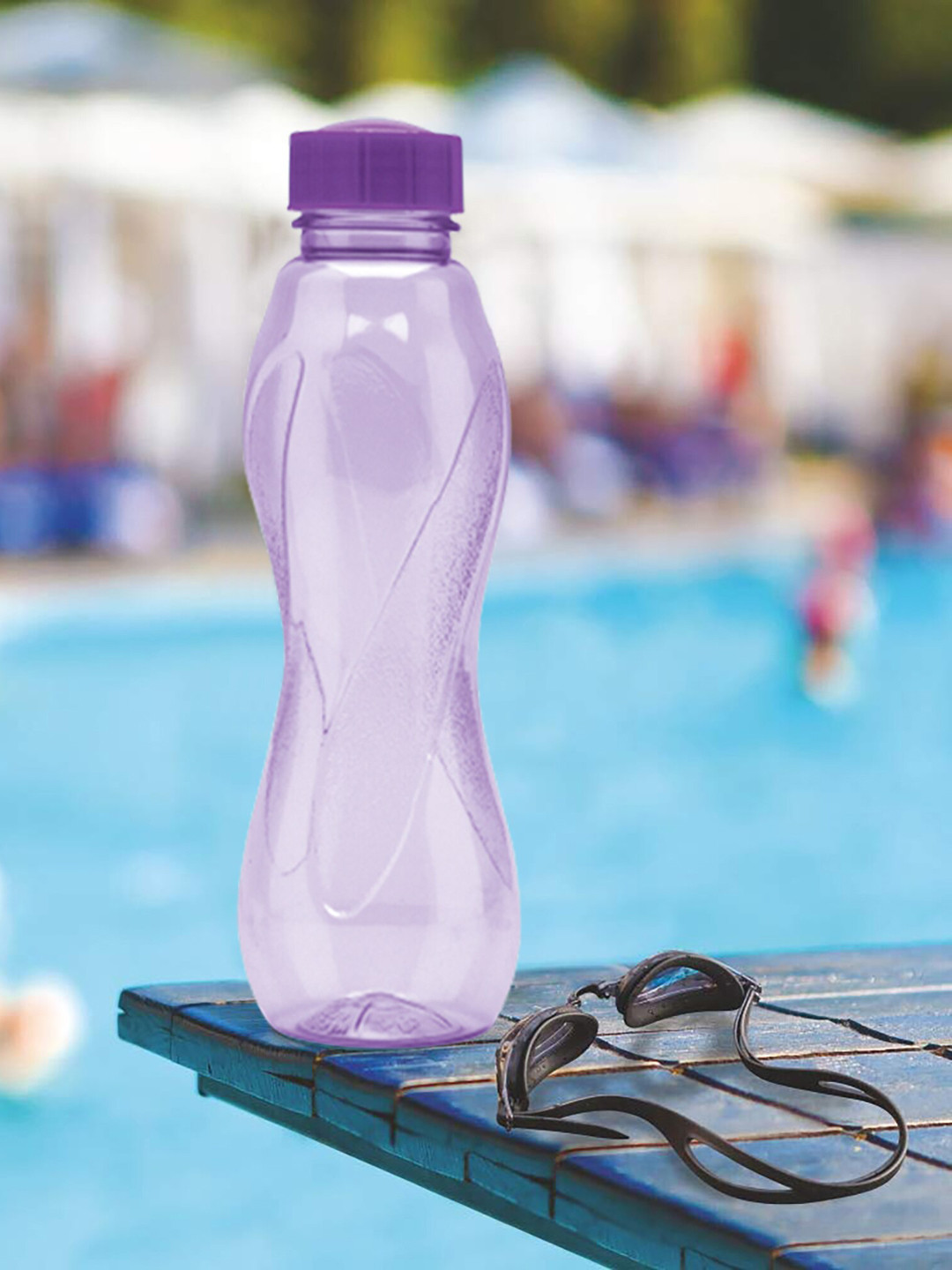 Milton Pet Purple Solid Plastic Spill Proof 12 Piece Water Bottle - 1L